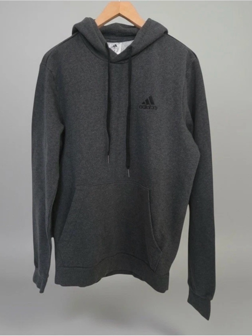 adidas Dark Charcoal Gray Pullover Hoodie